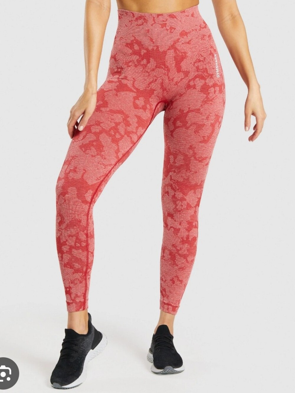 Gymshark Adapt Camo Seamless Leggings - Red